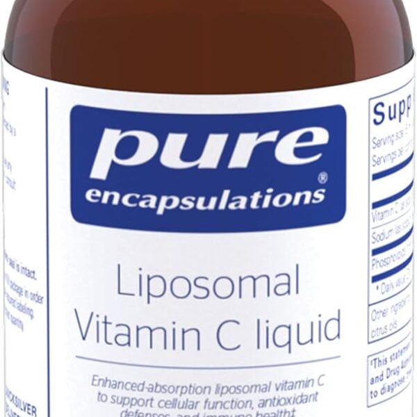 Vitamina C liposomal, Liposomal Vitamin C, Pure Encapsulations, líquido, 120 ml